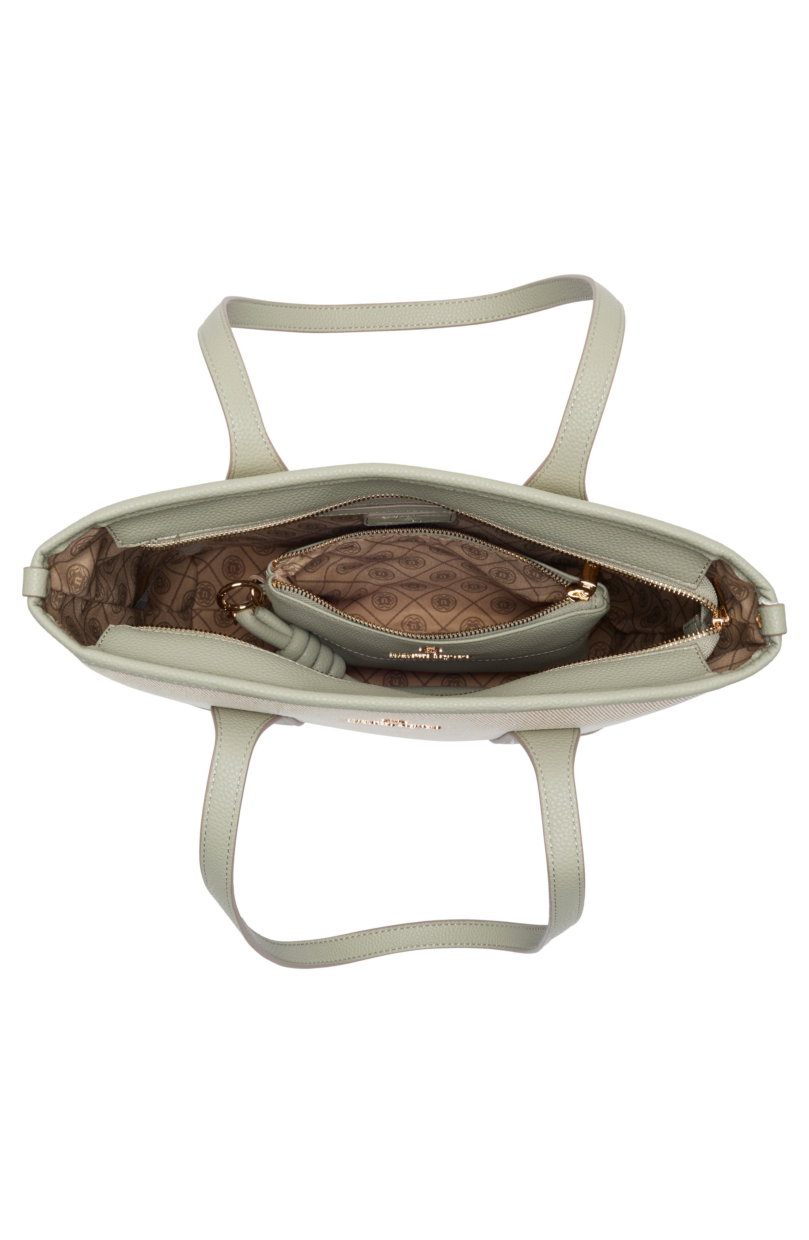 Nanette Lepore Sylas Tote Bag with Wristlet Pouch, Alternate, color, Natural - Clary Sage