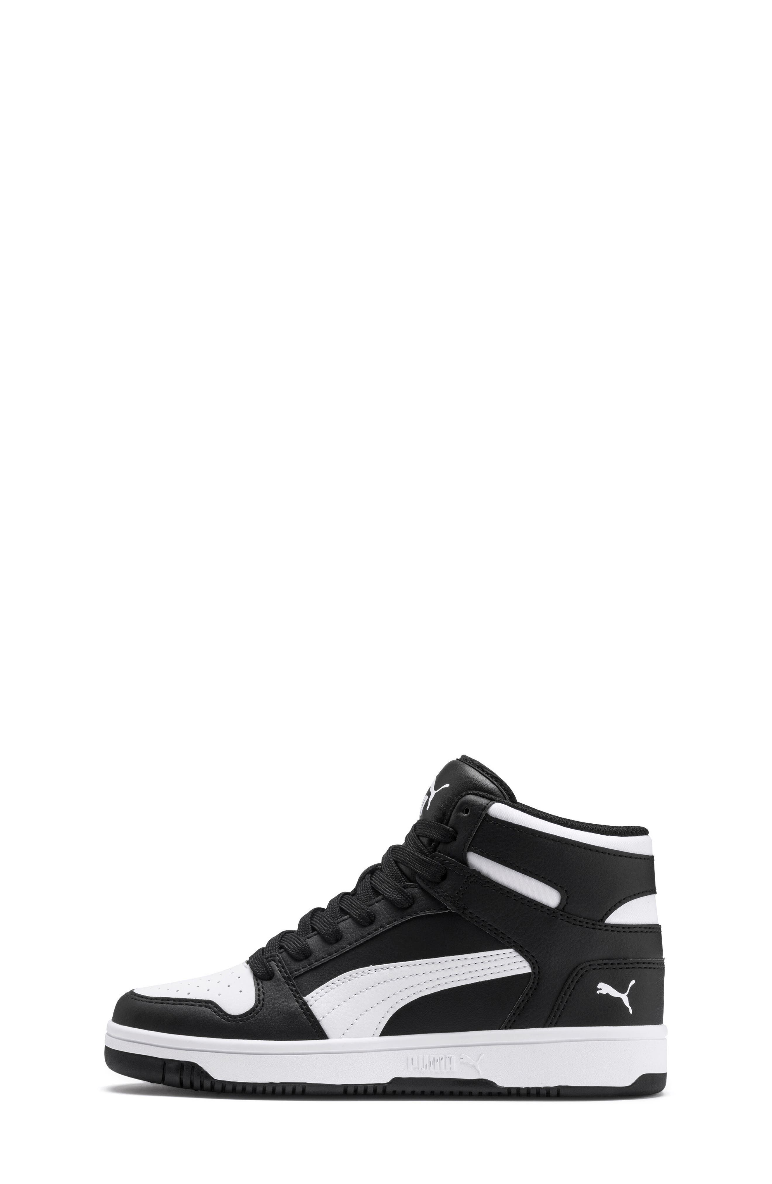 PUMA Kids' Rebound Layup High Top Sneaker, Alternate, color, Black