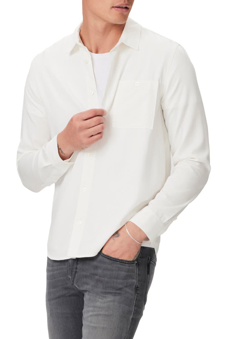 Wardin Button-Up Shirt, Main, color, DRIED COCONUT
