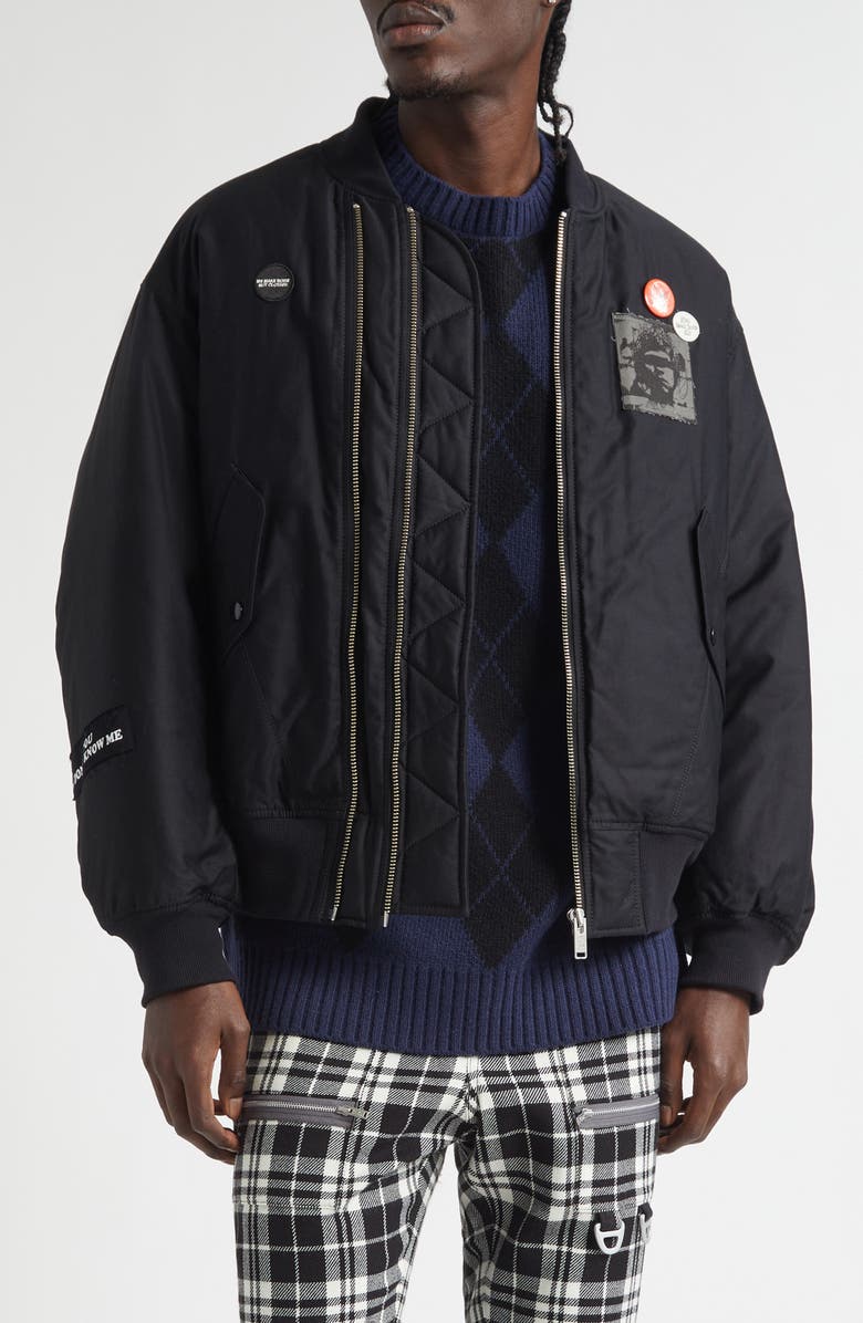 Undercover Faust Blouson Jacket, Main, color, Black