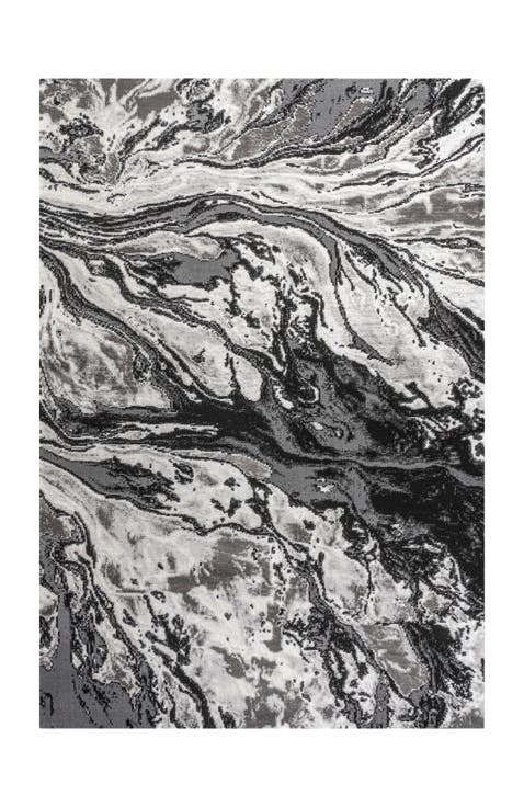 Swirl Marbled Abstract Area Rug