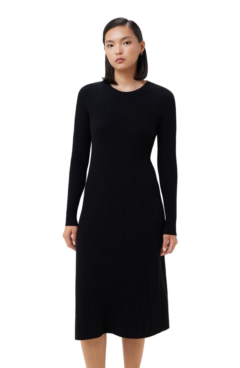 GOBI Mongolian Cashmere Textured Knit Cashmere Dress, Alternate, color, 