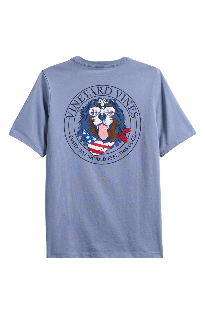 Kids' USA Mountain Dog Cotton Graphic T-Shirt