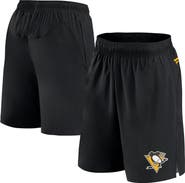 FANATICS Men's Fanatics Branded Black Pittsburgh Penguins Authentic Pro Tech Shorts
