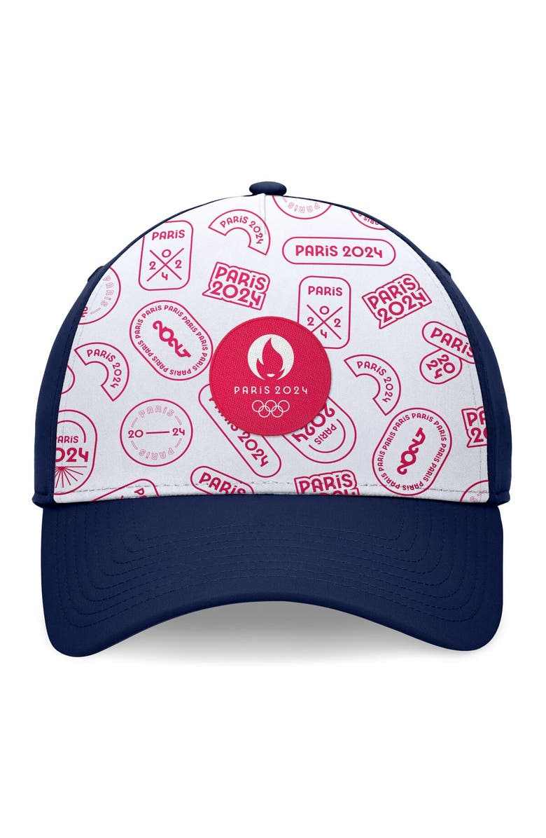 FANATICS Men's Fanatics Branded Navy/White Paris 2024 Summer Olympics Flex Hat, Alternate, color, 