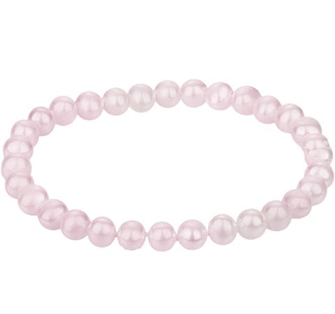 Shell Pearl Stretch Bracelet