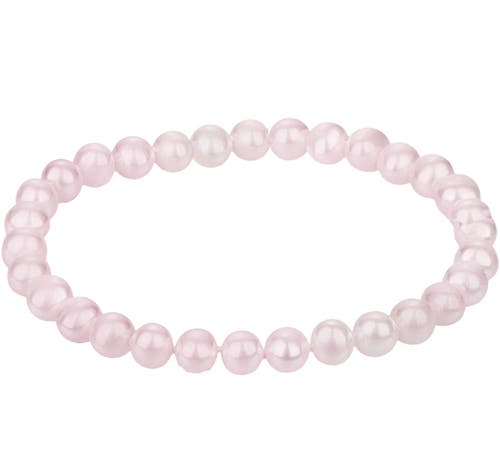 Donatello Gian Shell Pearl Stretch Bracelet In Pink