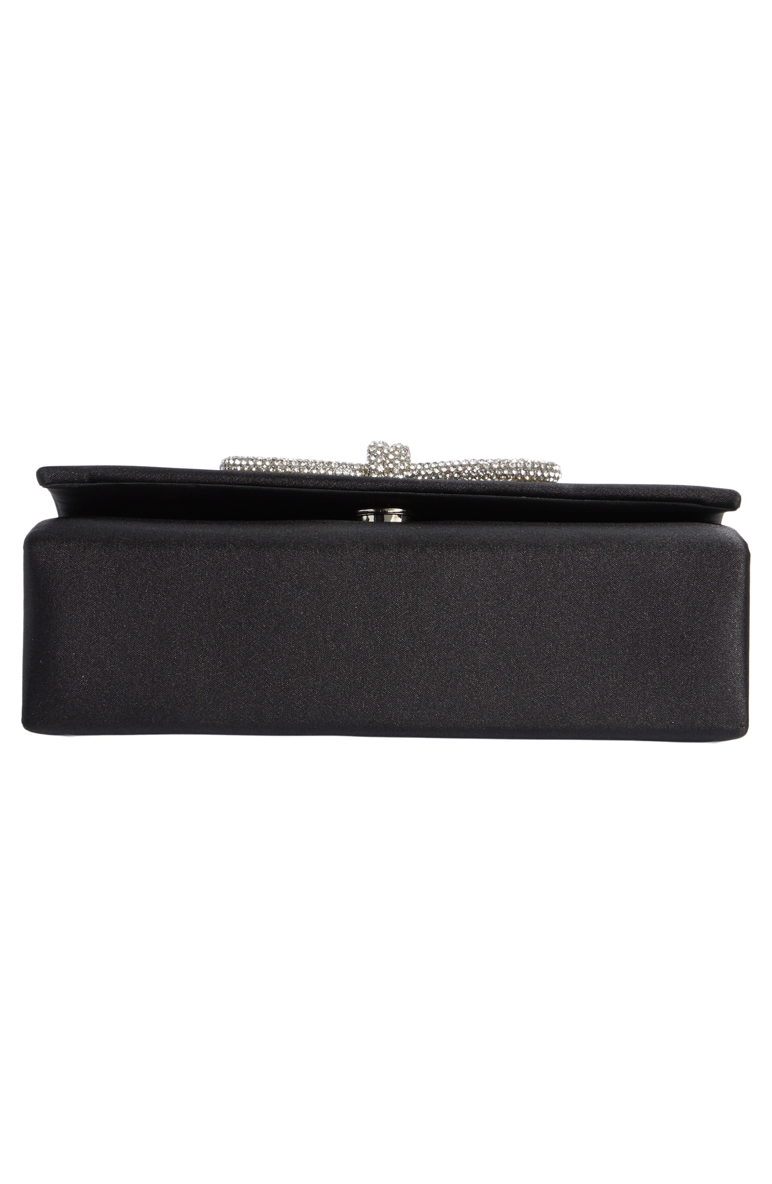 ALESSIA BIANCHI Crystal Bow Evening Bag, Alternate, color, Black
