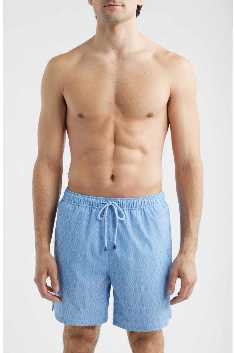 Nautical Ropes Swim Trunks, Main, color, BLUEBIRD