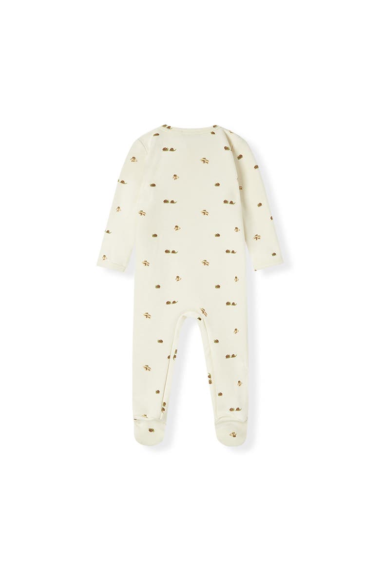 Stretch Fleece Zipper Footed Romper, Alternate, color, Lil' Mushroom