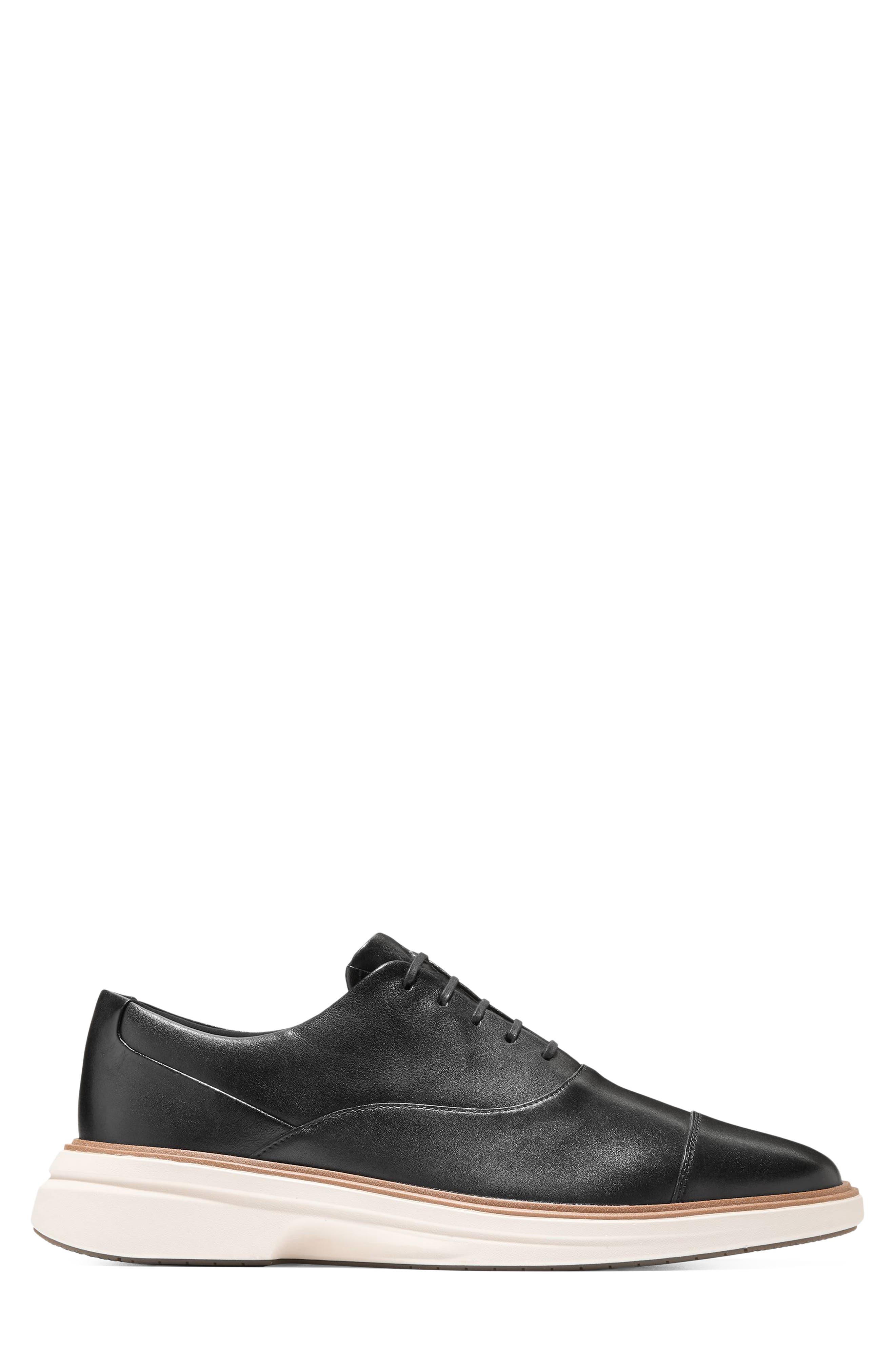 Cole Haan ØriginalGrand Cityspectre Cap Toe Oxford, Alternate, color, Black / Ch Natural / Ivory