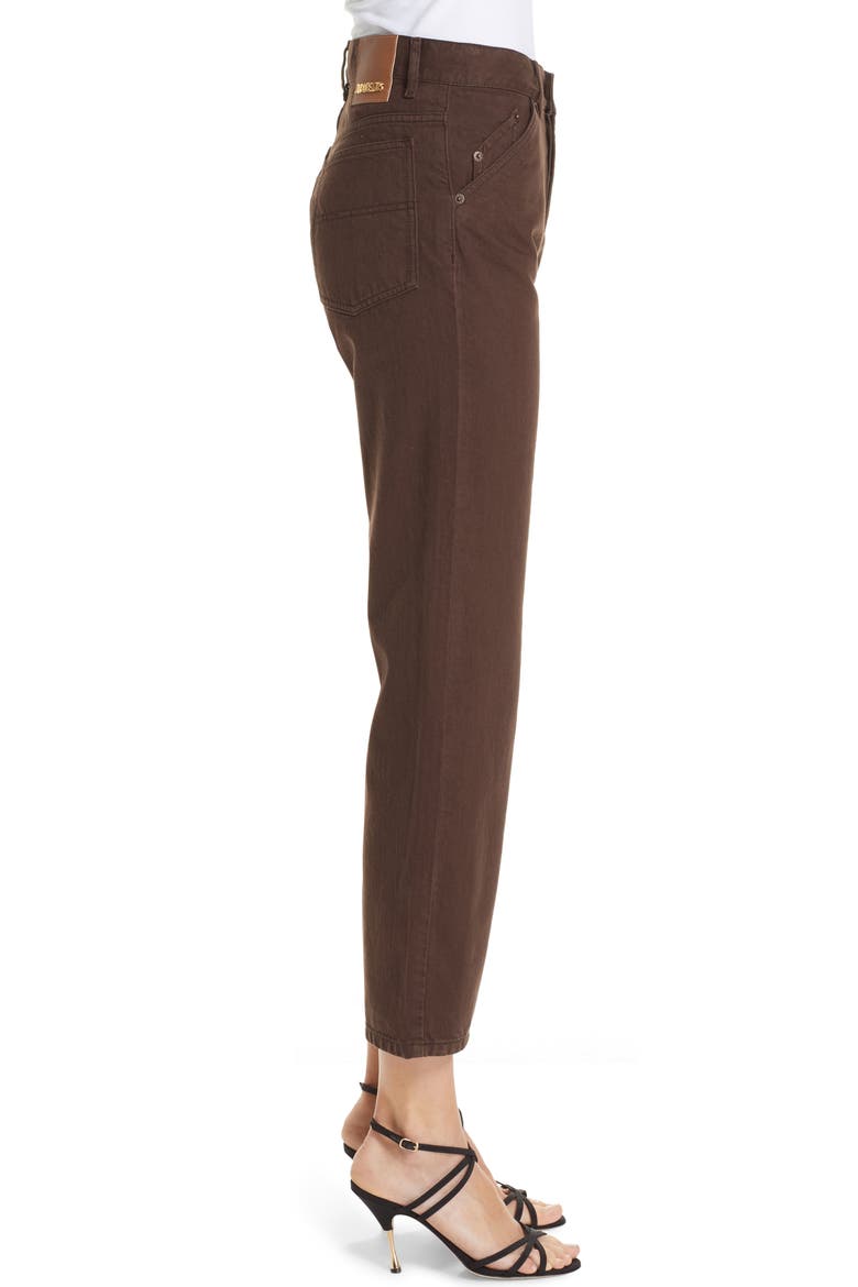 Le Jean Crop Jeans, Alternate, color, BROWN