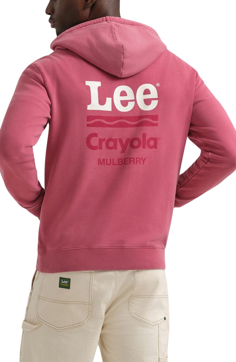 Lee x Crayola<sup>®</sup> Limited Edition Colors Hoodie, Alternate, color, Mulberry