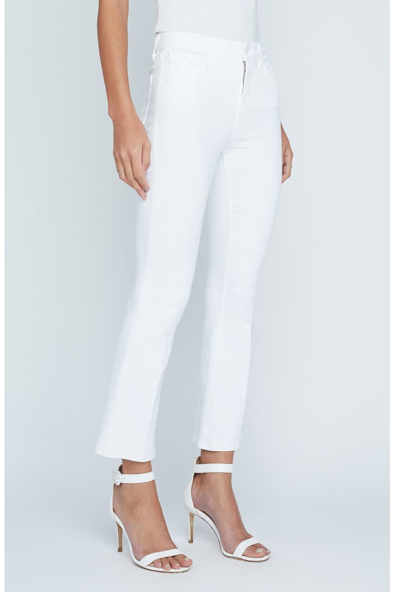 Mira Crop Micro Bootcut Jeans, Alternate, color, BLANC