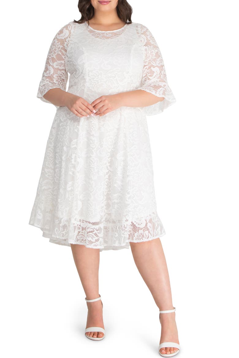 Livi Lace Cocktail Dress, Main, color, PEARL
