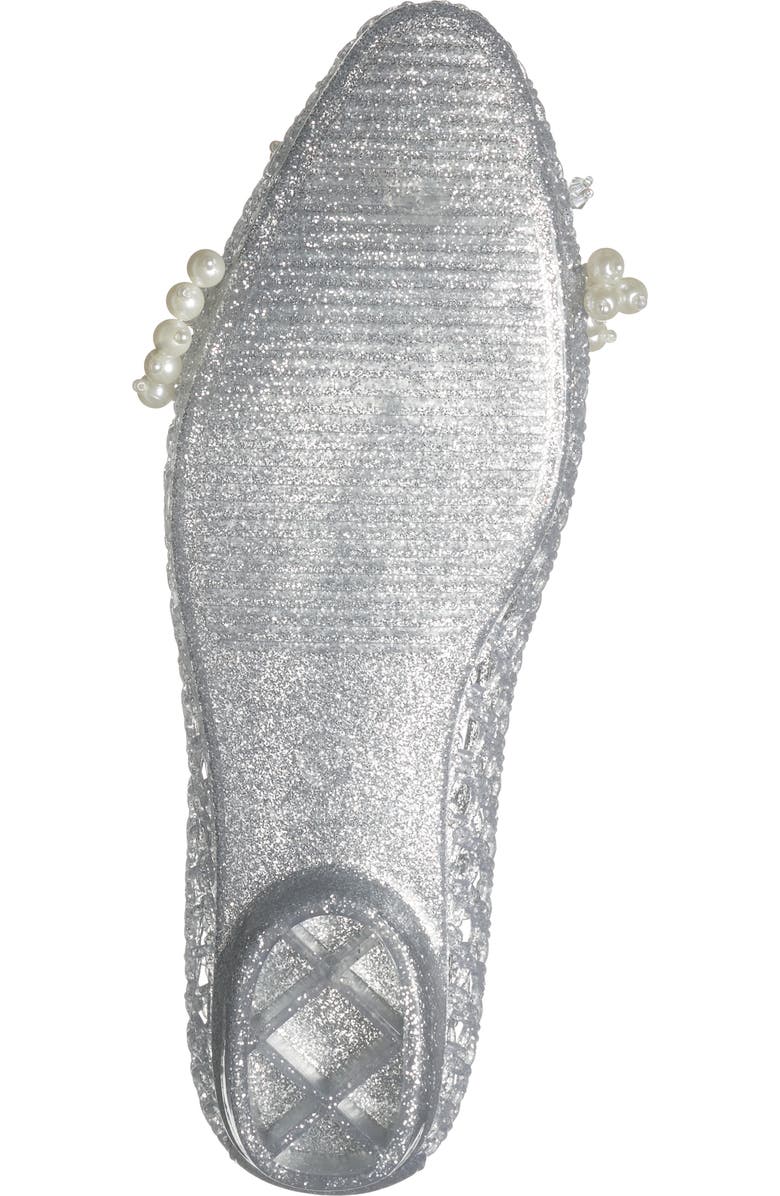 Jeffrey Campbell Wade-J Jelly Flat, Alternate, color, Silver Glitter Pearl