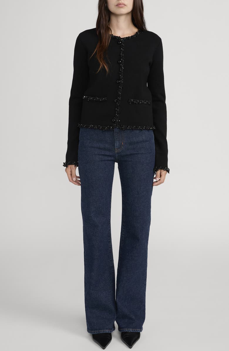 FRAME The Pixie Arrow High Waist Bootcut Jeans, Alternate, color, Taboo
