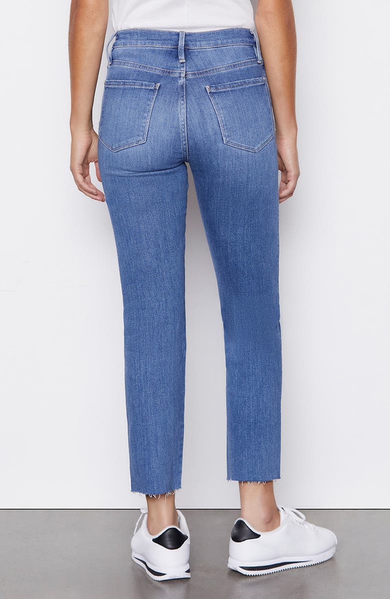 FRAME Le Sylvie High Waist Raw Hem Crop Jeans, Alternate, color, 