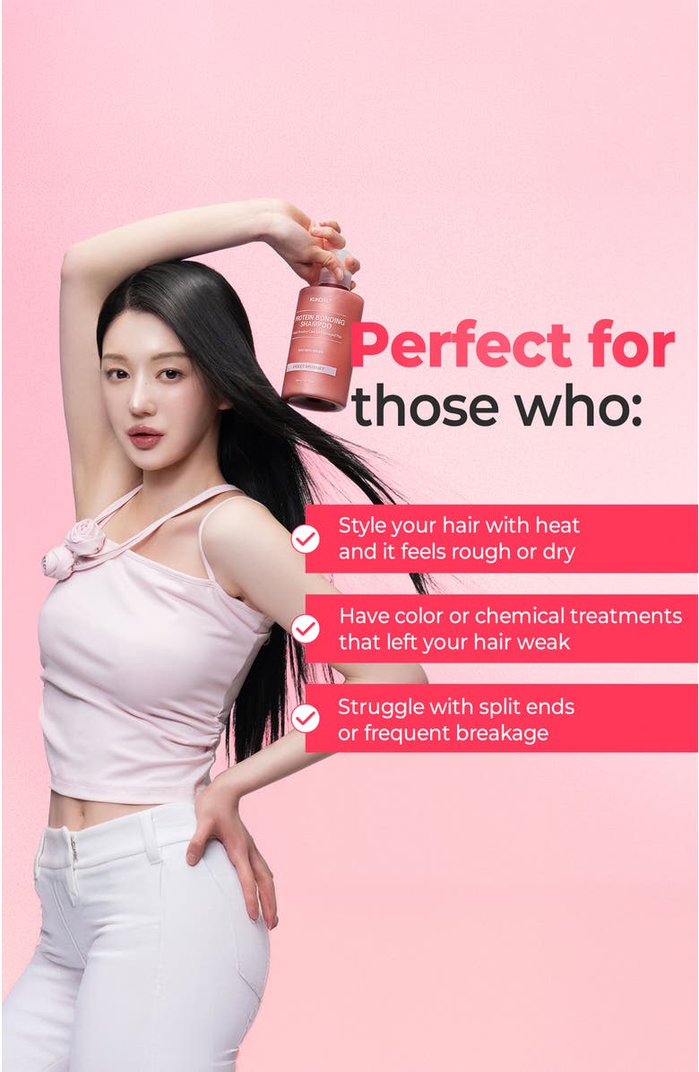 KUNDAL Protein Bonding Care Shampoo - Violet Muguet, Alternate, color, Pink