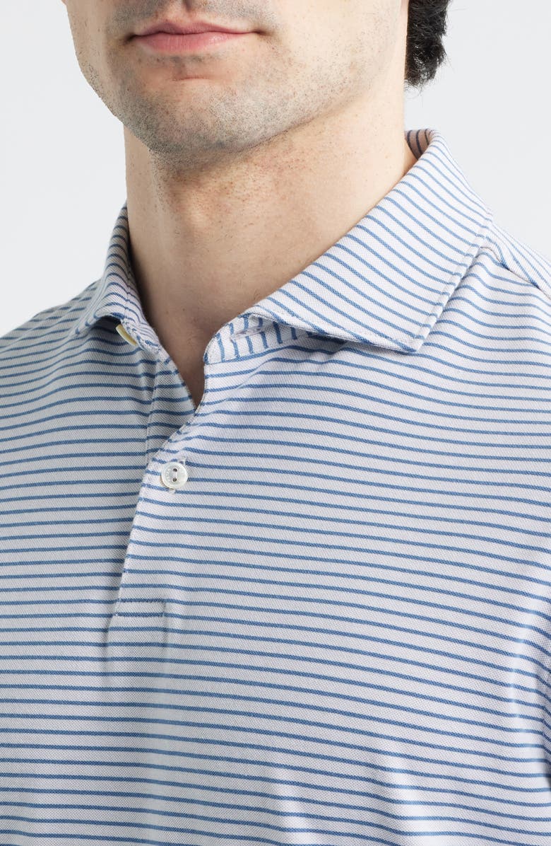Peter Millar Crown Crafted Albatross Pima Cotton Blend Polo, Alternate, color, Gale Grey