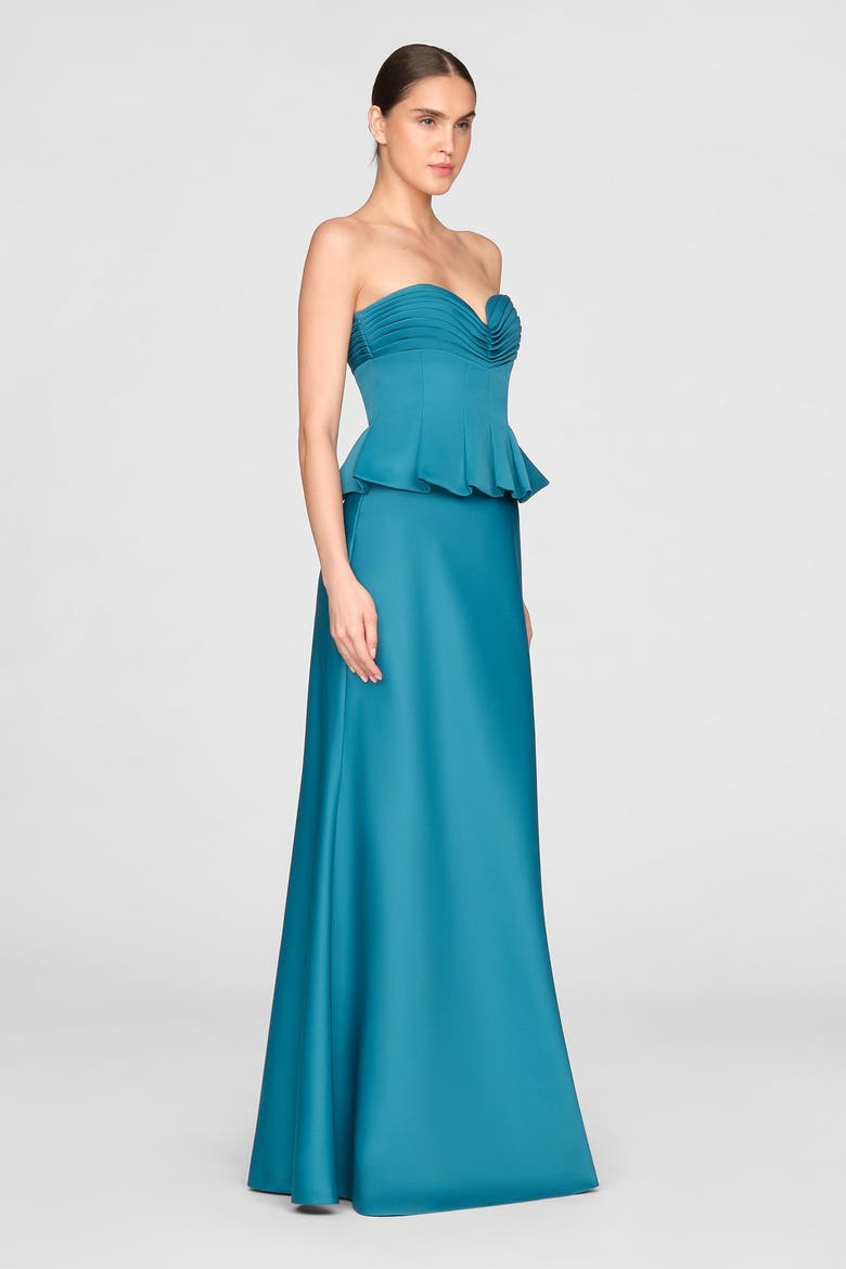 Sydney Strapless Gown, Alternate, color, NIGHT SWIM