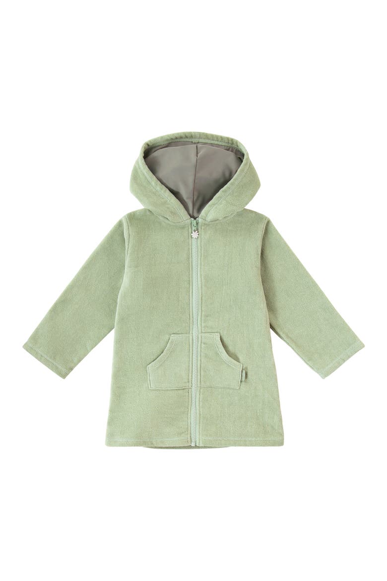 Hooded Terry Beach Cover-Up, Main, color, Frosty Green