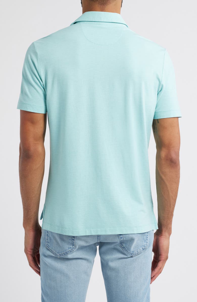 johnnie-O Idris Top Shelf Heathered Polo, Alternate, color, Green Grass