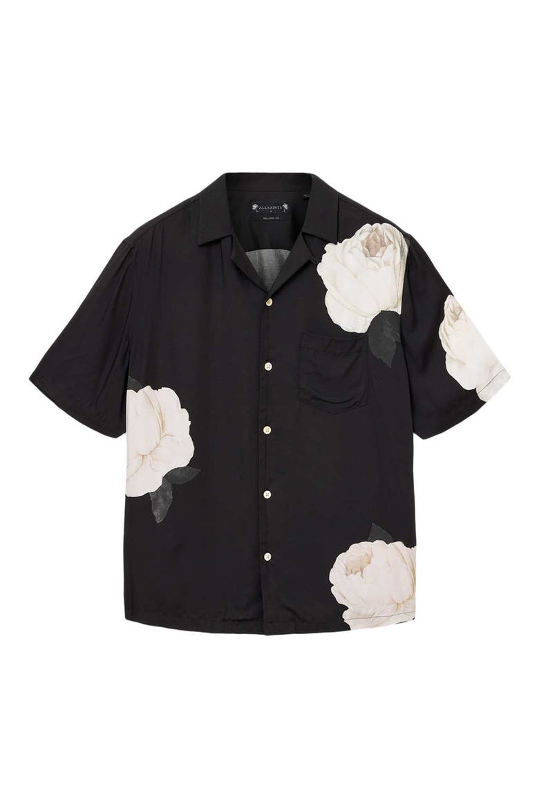 Alberic Camp Shirt, Alternate, color, JET BLACK
