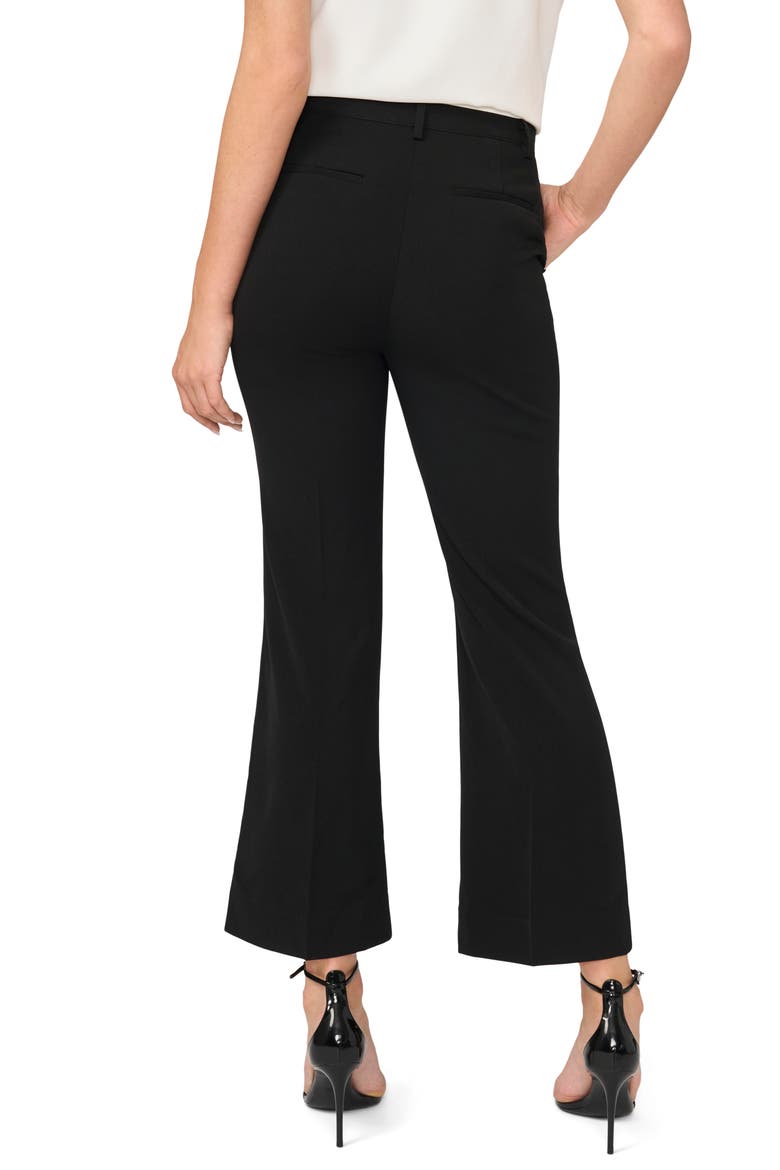Tailored High Waist Ankle Flare Leg Pants, Alternate, color, RICH BLACK