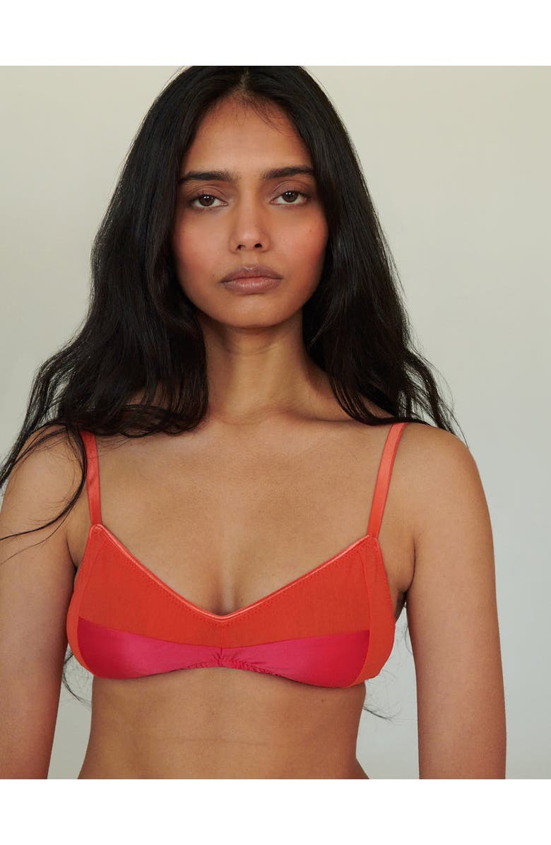 Araks Yanelis Bralette, Alternate, color, Hibiscus