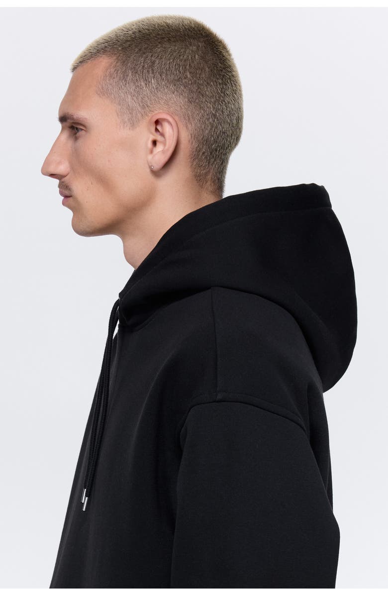 H&M Loose Fit Hoodie, Alternate, color, Black