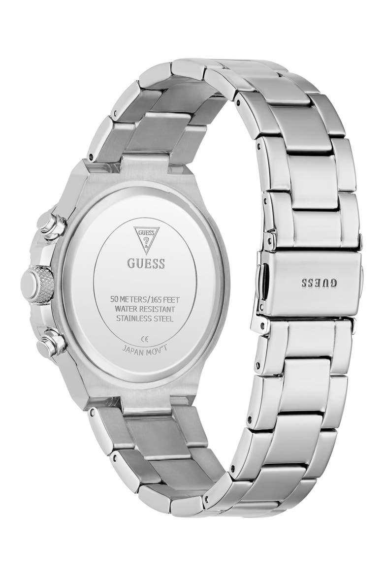 Silvertone Multifunction Bracelet Watch, 38mm, Alternate, color, OMBRE