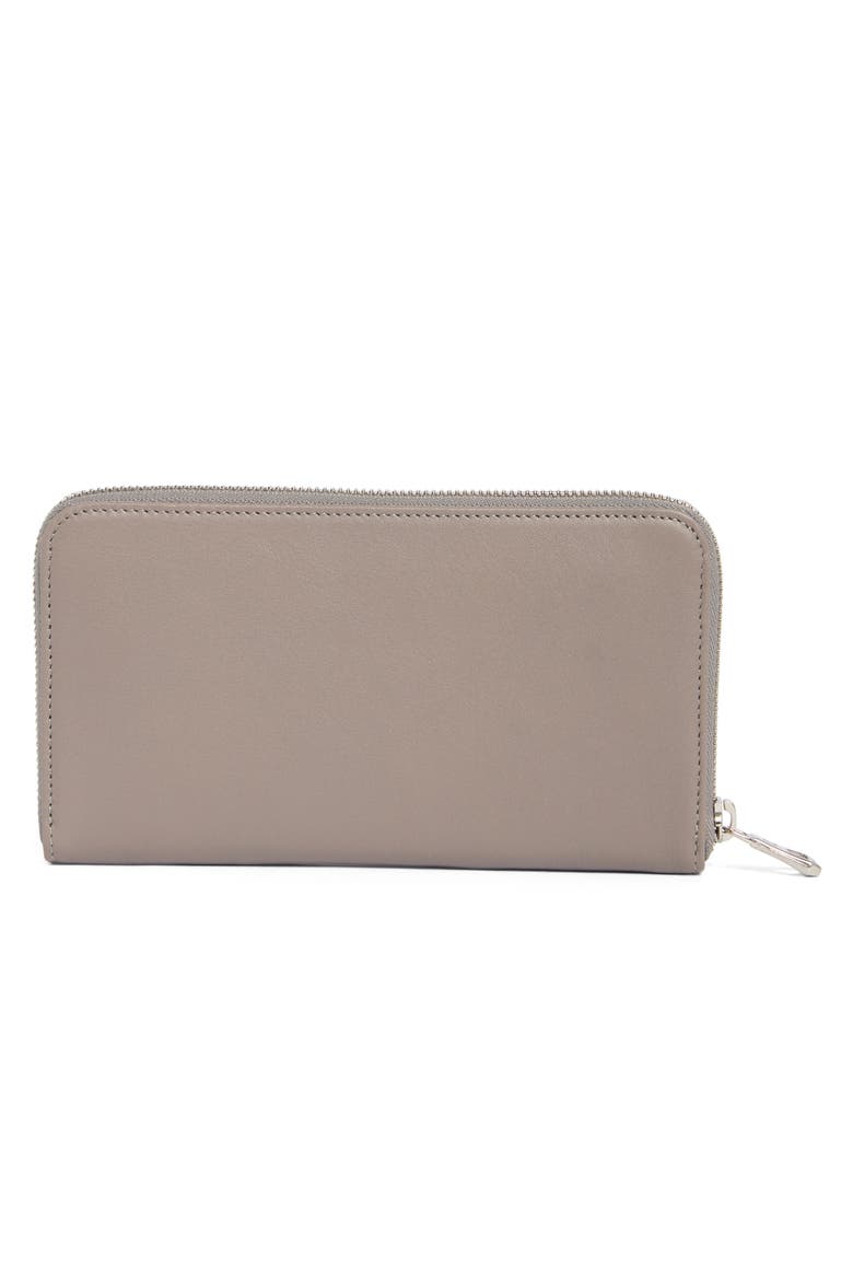 Le Pilage Cuir Zip Wallet, Alternate, color, PEBBLE