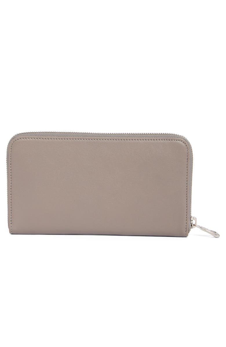 Longchamp Le Pilage Cuir Zip Wallet, Alternate, color, Pebble