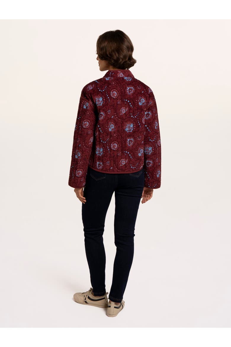 Plum Quilted Jacket, Alternate, color, Burgundy