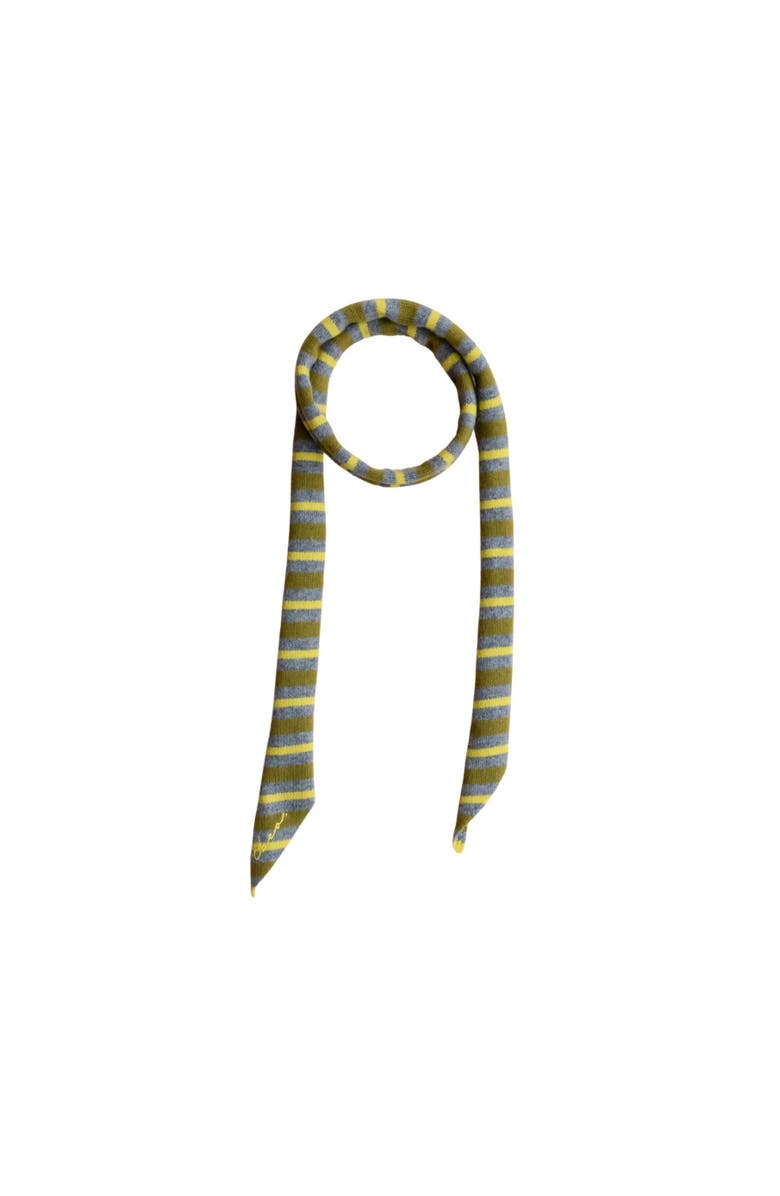 TBCo Merino Wool Neck Tie Scarf, Main, color, Green Stripe