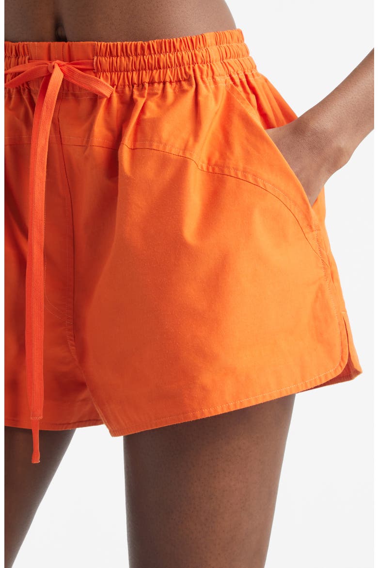 Camden Tie Waist Shorts, Alternate, color, PERSIMMON