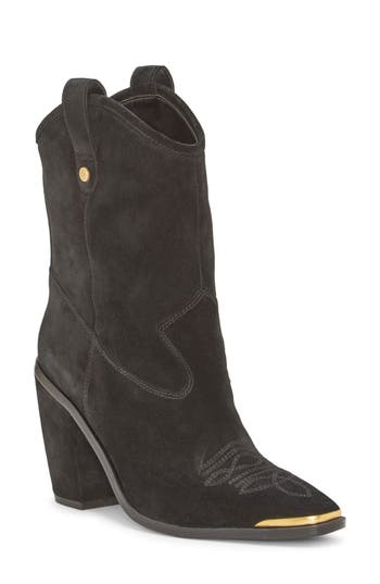 Vince Camuto Abel Western Boot In Black