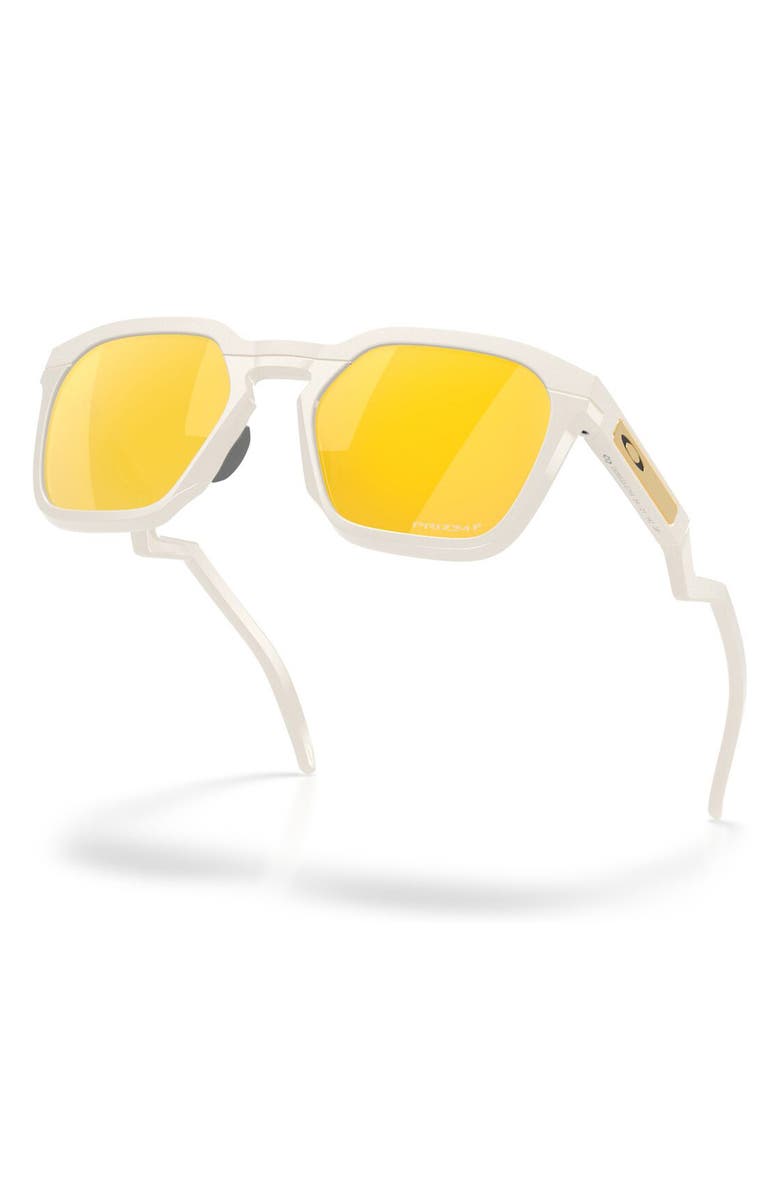 Oakley HSTN SQ 54mm Prizm<sup>™</sup> Polarized Square Sunglasses, Alternate, color, Matte Mist / Prizm 24K