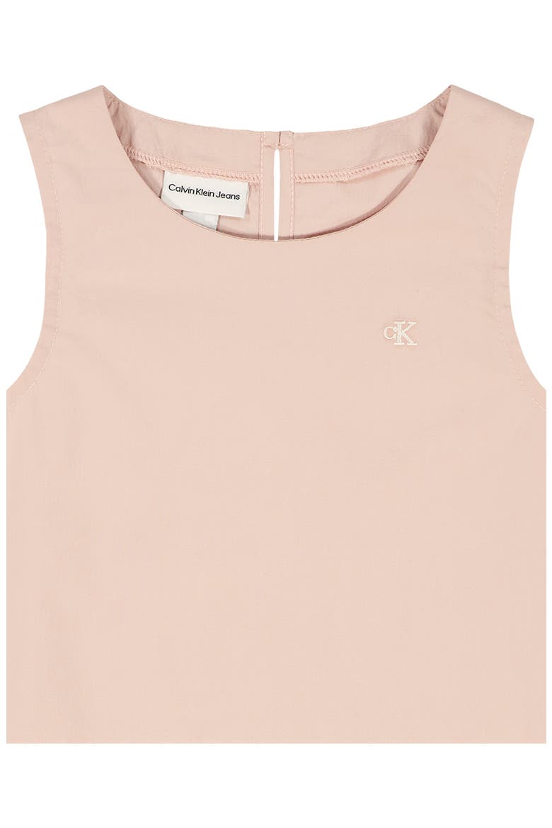 Kids' Ruffle Trim Tank & Pants Set, Alternate, color, BEIGE