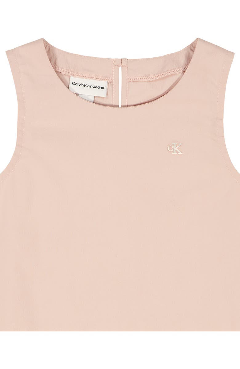 Calvin Klein Kids' Ruffle Trim Tank & Pants Set, Alternate, color, Beige