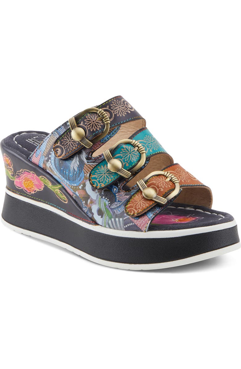 L'Artiste by Spring Step Caligal Platform Wedge Sandal, Main, color,