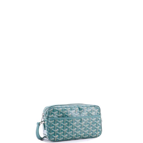 Pre-owned Goyard Goyard Cap Vert Bag Coated Canvas In Green