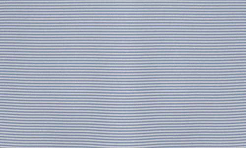 Jack Nicklaus Stripe Mock Neck Half Zip Pullover In Blue