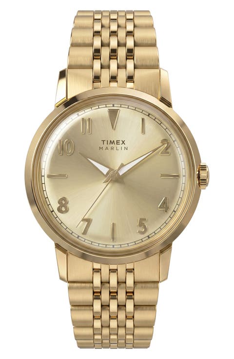 Marlin Stainless Steel Bracelet Watch, 34mm