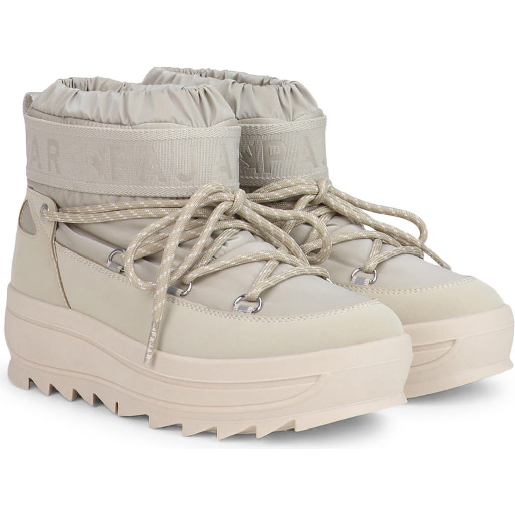 Pajar Galaxy Mini Waterproof Platform Ankle Bootie In Gray