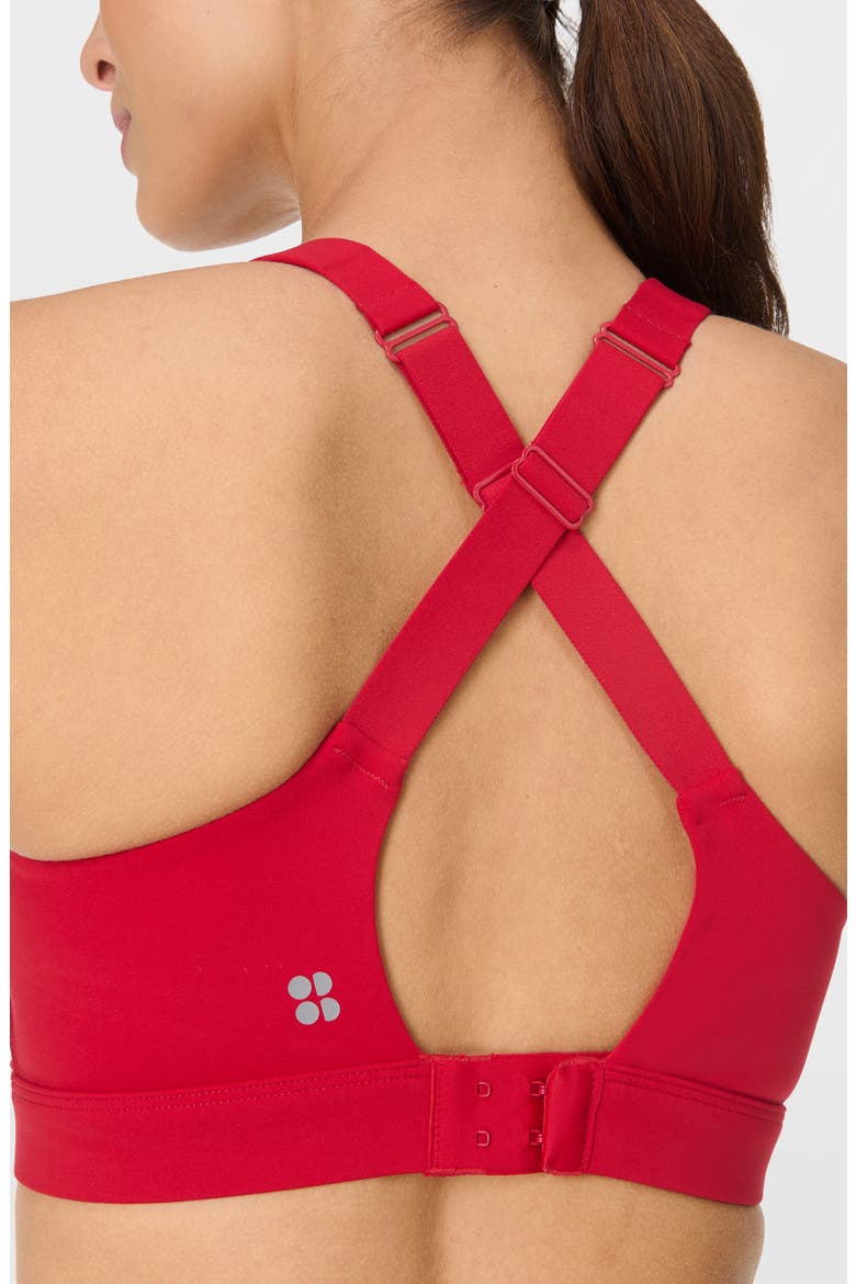 Power Pulse Sports Bra, Alternate, color, PEPPER RED
