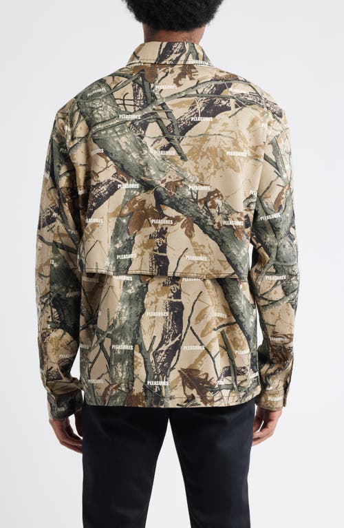Pleasures Sensation Hunting Camouflage Hunting Button-up Shirt In Multi