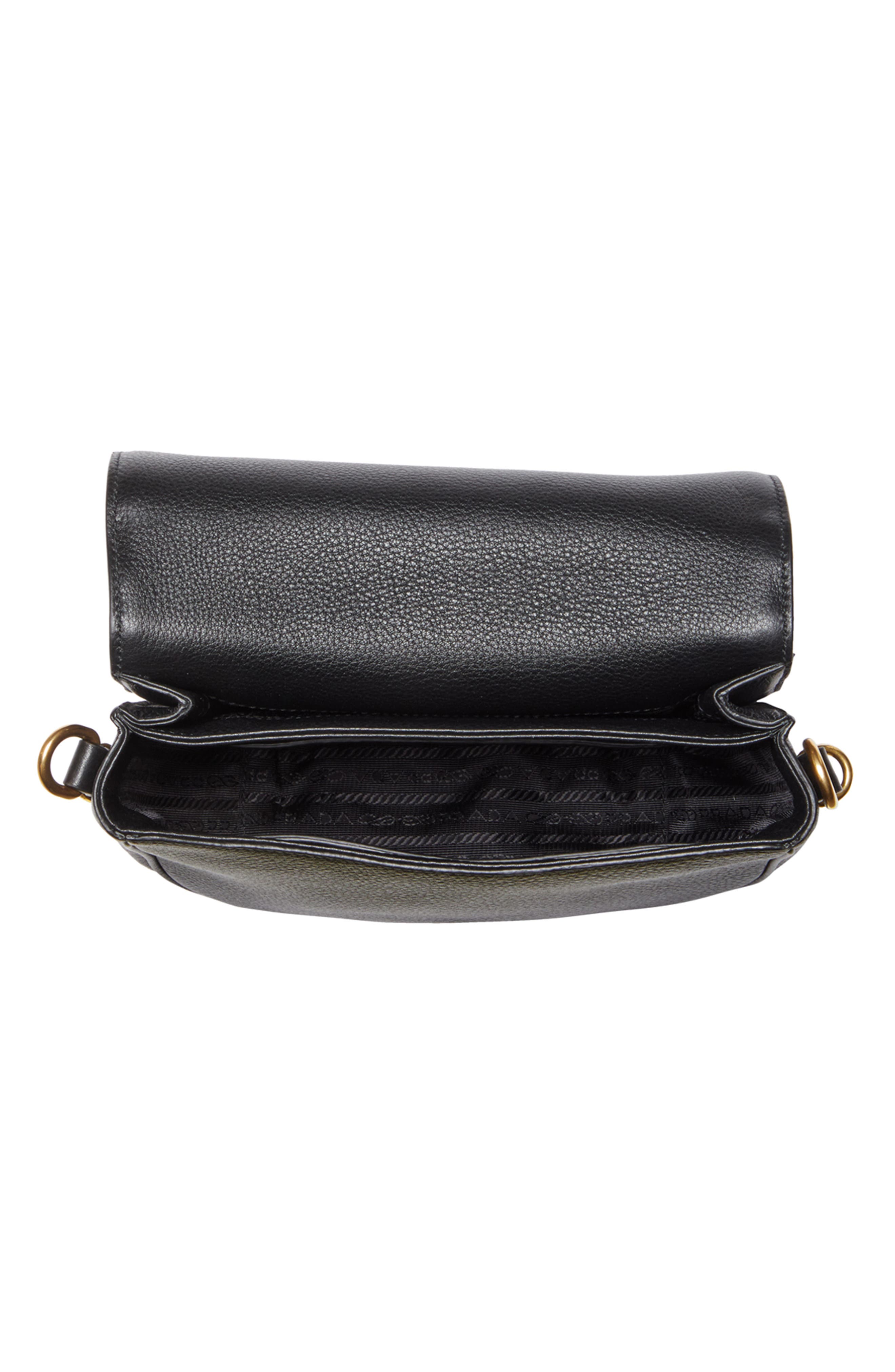 Prada Daino Messenger Leather Crossbody Bag, Alternate, color, 