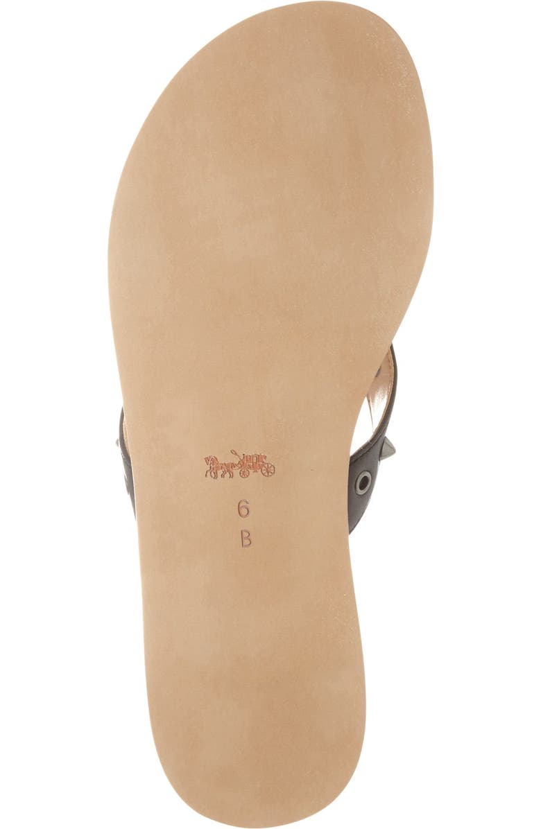 COACH 'Cottage' Studded Flip Flop, Alternate, color,